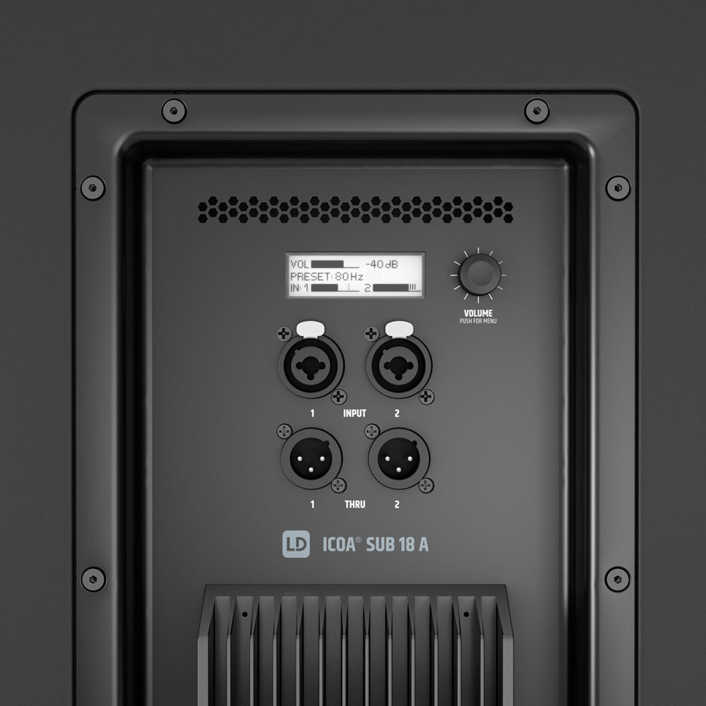 LD Systems ICOA SUB 18 A Powered 18″ Bass Reflex PA Subwoofer