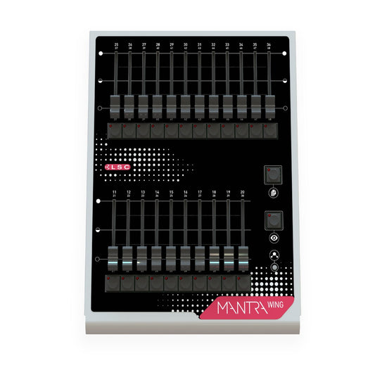 LSC Mantra Lite Wing Additional Fixture, Playback Faders DMX Universe And DMX Output Connector - Inc Cover
