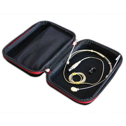 HM-221-U Parallel Audio Slimline cardioid headworn mic, beige TA4F. With carry case