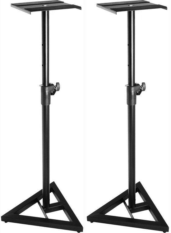 KALI AUDIO LP-8 2nd Wave 8" 2-WAY ACTIVE STUDIO MONITOR PAIR BLACK WITH DB039 FLOOR STANDS