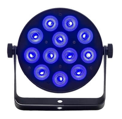 PAR12X12L - 12x 12W LED RGBWAU Parcan with IR Remote