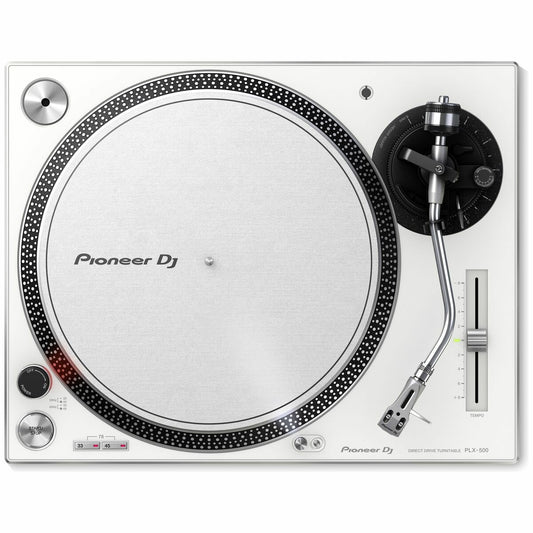 Pioneer PLX-500 Direct Drive Scratch DJ Turntable – WHITE - Includes cartridge