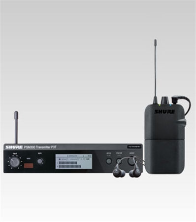 SHURE PSM300 P3TR112GR WIRELESS IN-EAR PERSONAL MONITOR SYSTEM C/W SE112 EARPHONES