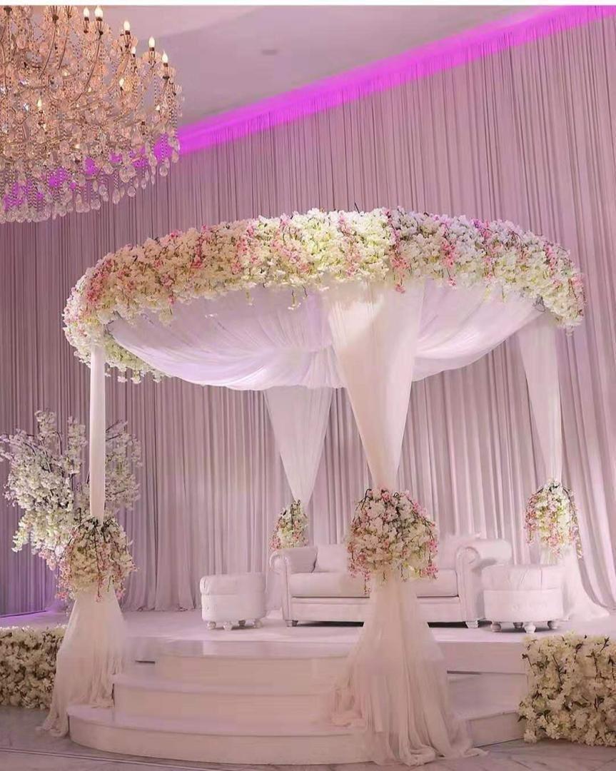 3m in diameter circle for pipe and drape