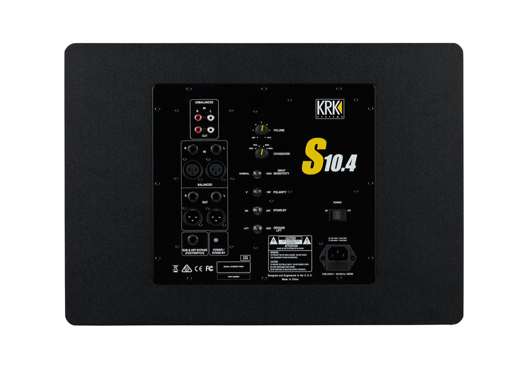 KRK S10.4 10" Professional Powered Studio Subwoofer