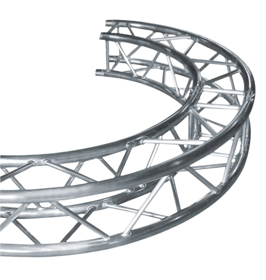 Semi circle 290mm box truss - 3m in diameter (half a circle - made out of 2 sections)