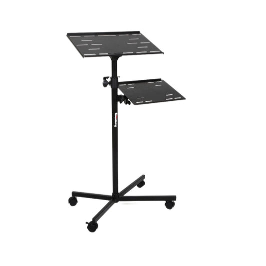 Soundking SF80 two-layer music / laptop stand on wheels with tilt adjustment