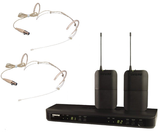SHURE BLX188 PT30X WIRELESS DUAL SLIMLINE HEADSET MICROPHONE SYSTEM