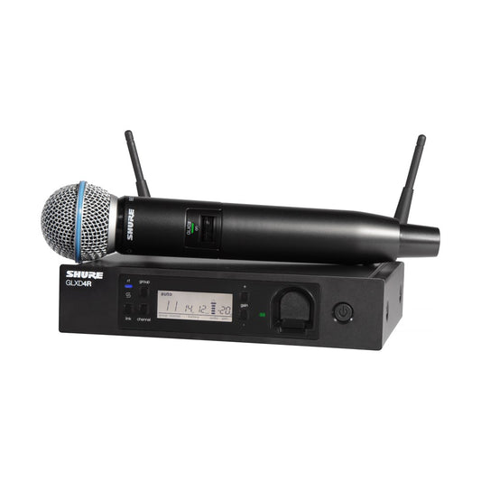 SHURE GLXD24R+ Beta58 WIRELESS DIGITAL HANDHELD SYSTEM: 2.4GHZ and 5.8GHz- Rack mountable