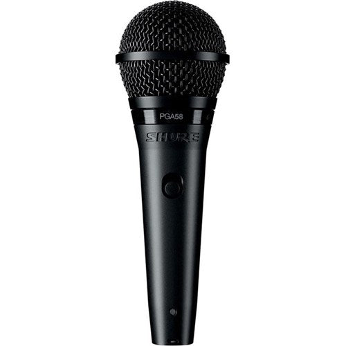 SHURE PGA58XLR VOCAL CARDIOID DYNAMIC MICROPHONE WITH XLR-XLR CABLE