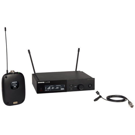 Shure SLX-D System with SLXD1 Transmitter, WL93 Mic and and SLXD4 Digital Wireless Receiver