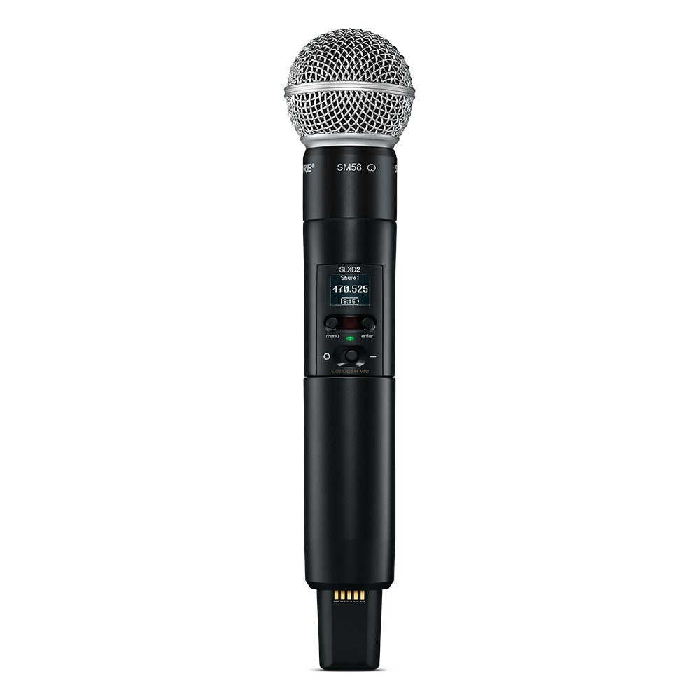 Shure SLX-D System with SLXD2/SM58® Handheld Transmitter and SLXD4 Digital Wireless Receiver