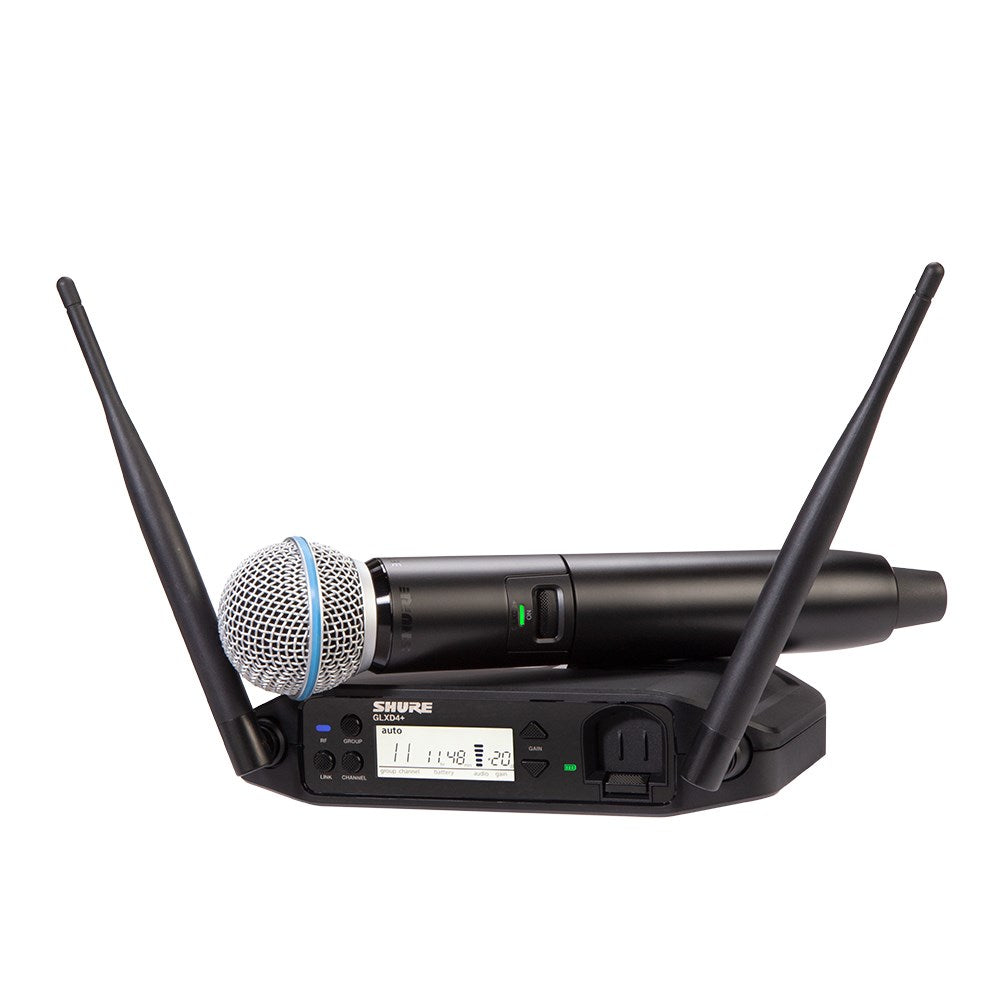 Shure GLXD24+ BETA58 Wireless Digital Handheld System: 2.4GHz and 5.8GHz