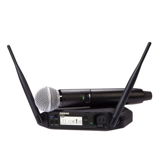 SHURE GLXD24+ SM58 WIRELESS DIGITAL HANDHELD SYSTEM: 2.4GH and 5.8GHz