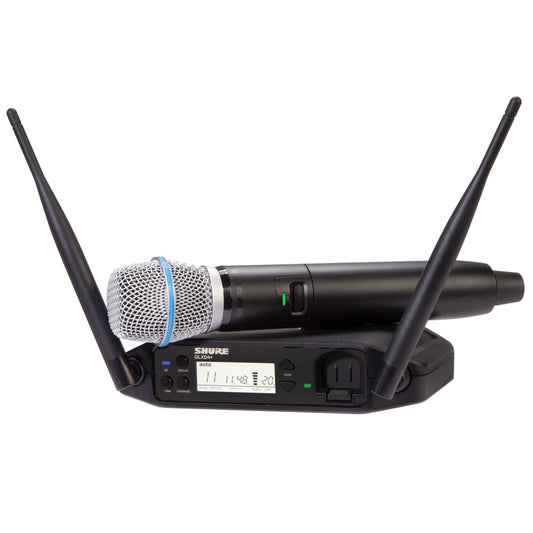 SHURE GLXD24+ BETA87A WIRELESS DIGITAL HANDHELD SYSTEM: 2.4GHZ and 5.8GHz
