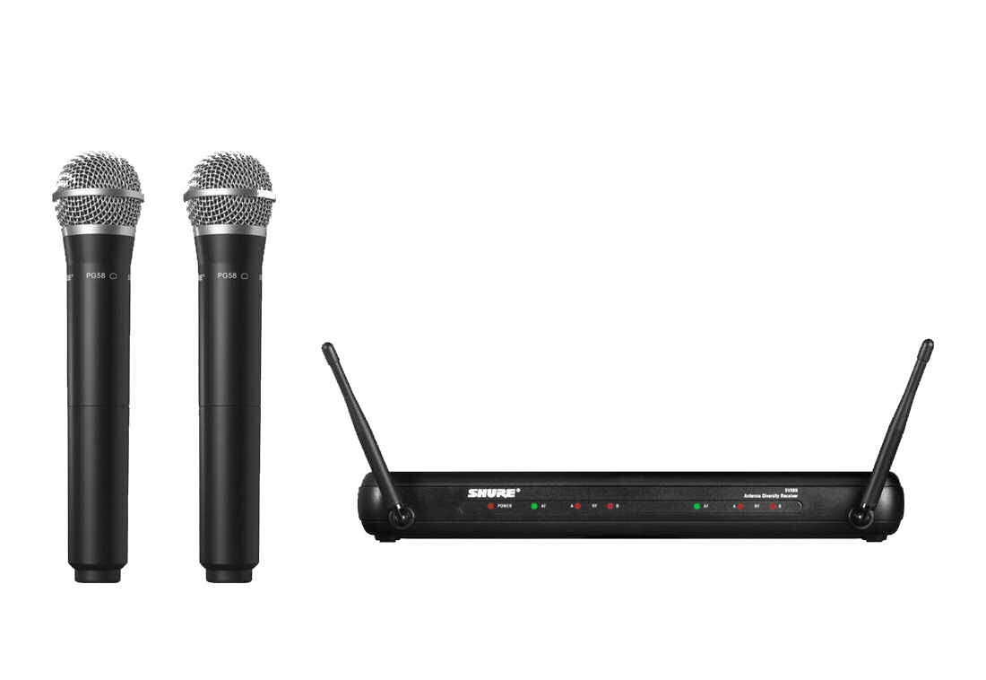 SHURE SVX288/PG28 DUAL WIRELESS HANDHELD MIC SYSTEM