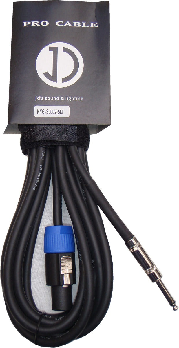 Speakon / 6.5mm Jack speaker cable, 5m SJ002-5M