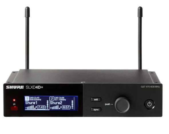 Shure SLXD+ Dual Wireless System with 2 SLXD2/58 SM58 Handheld Transmitters