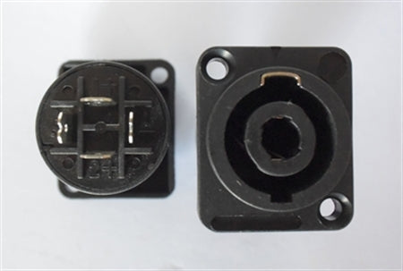 4 pole speakon speaker connector, female chassis SP010(2,4P)