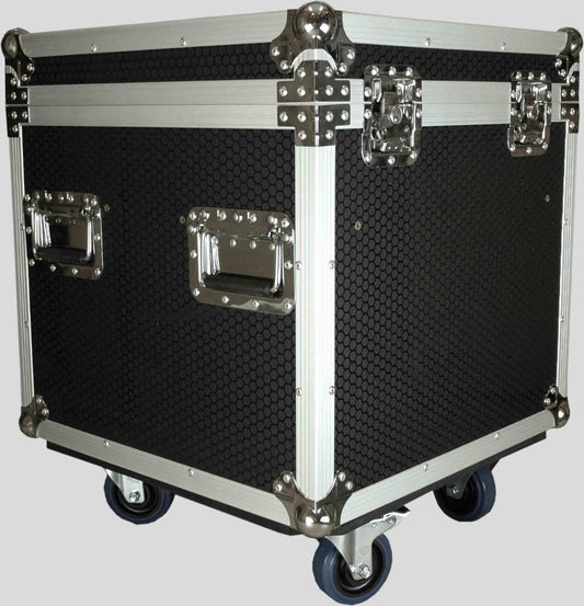 Utility case - 50x50x54cm cable packer with tray and wheels