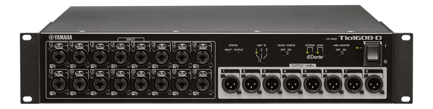 Yamaha Tio1608-D2 Dante Rack 16x8
