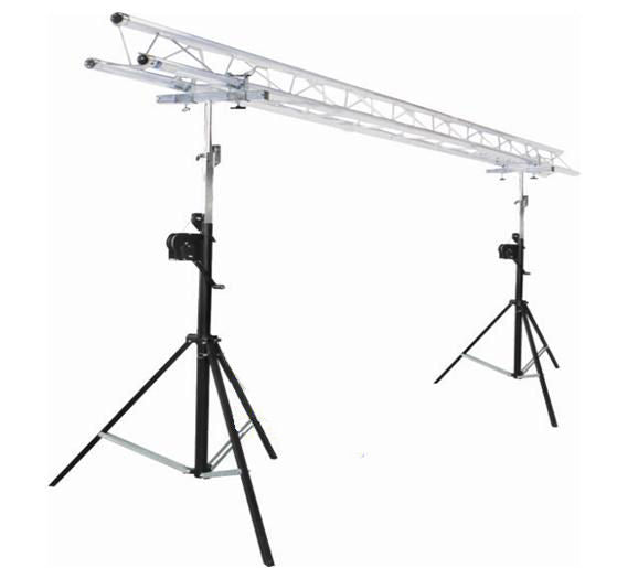 TRI Truss stand - 6m 290mm Tri truss Heavy duty winch up lighting truss