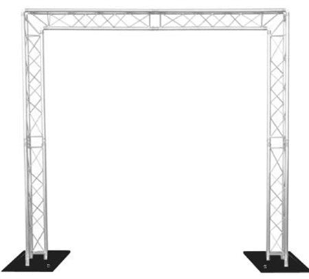 Truss stand 3.5m high x 7m wide - two way 290mm Tri truss,