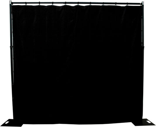 3m x 3m black cotton velvet drape 365gsm Fire Retardant