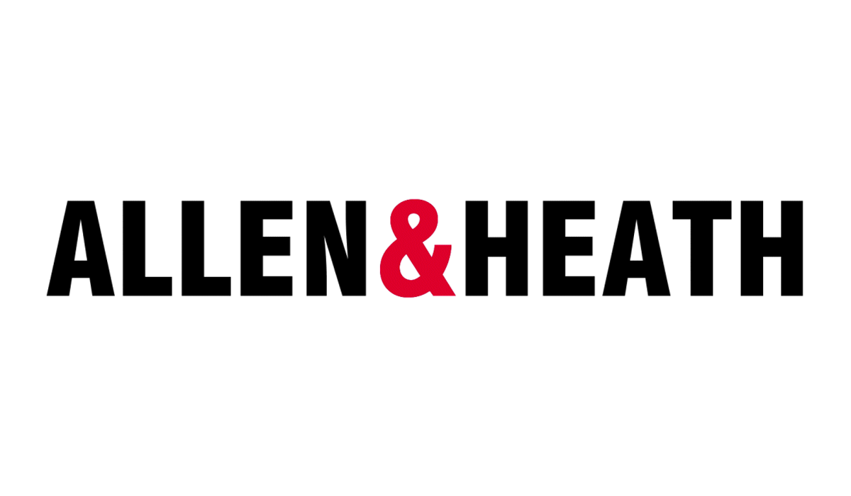 Allen & Heath logo in black and red text on a plain white background