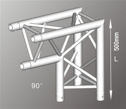 Truss stand 3.5m high x 7m wide - two way 290mm Tri truss,