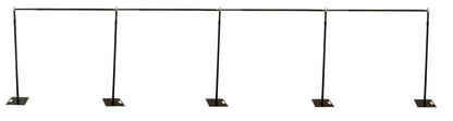 3m x 12m wide BLACK Pipe and Drape support system / Wedding Event backdrop - 3m max height