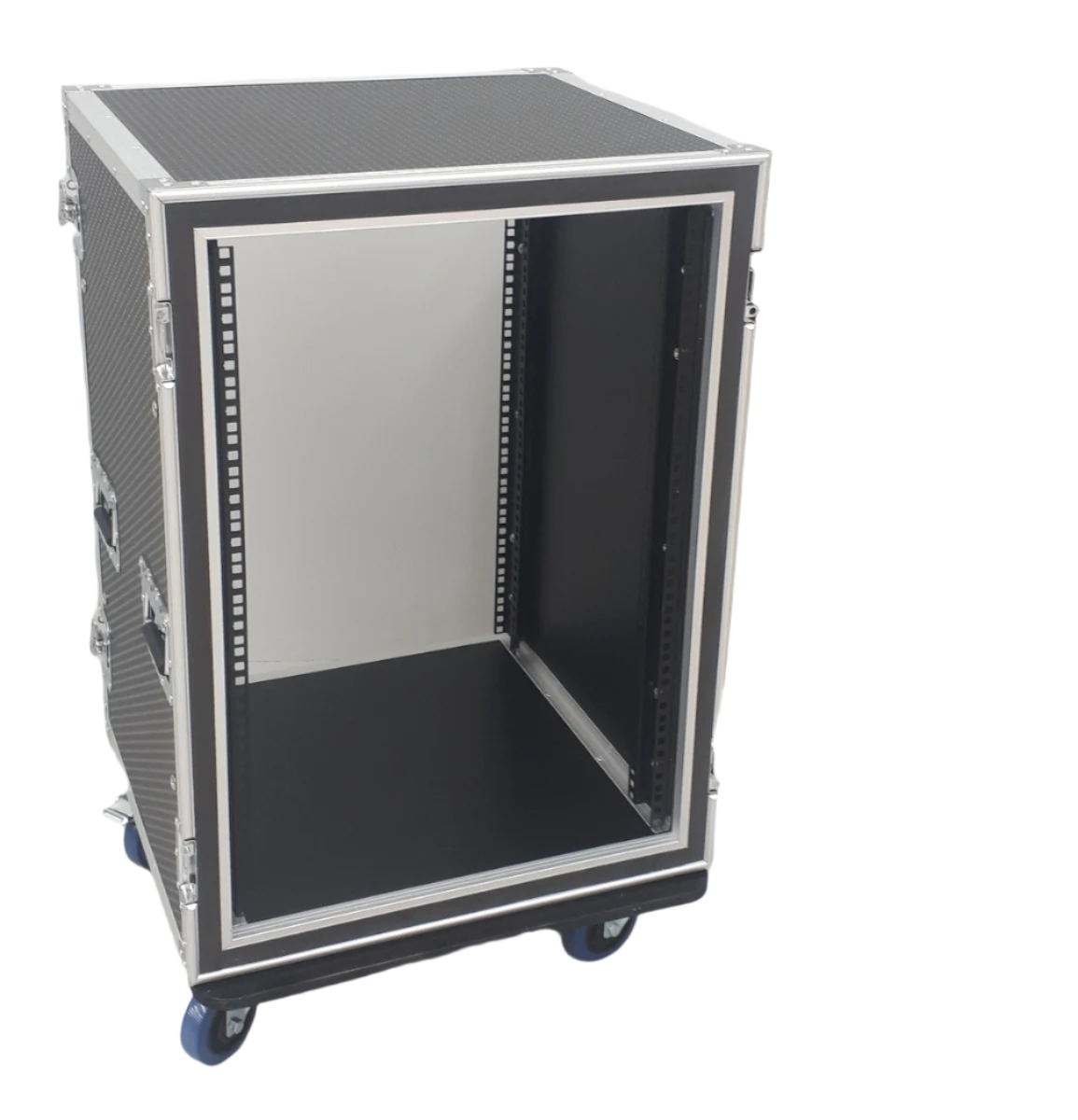 CaseToGo 16RU Spaces 19" rack anti-shock case with castors