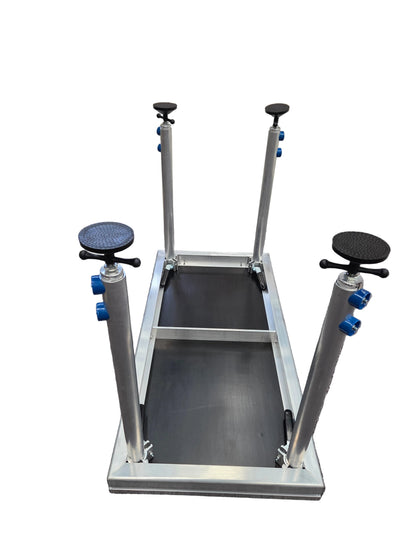 DJ TABLE/ Portable stage panel 61cmx 122cm size, 60cm to 100cm high legs