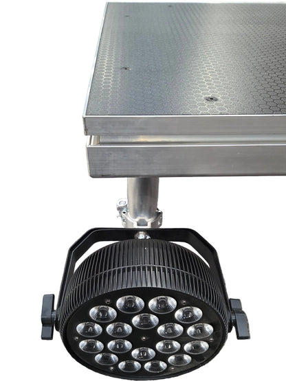 DJ TABLE/ Portable stage panel 61cmx 122cm size, 60cm to 100cm high legs