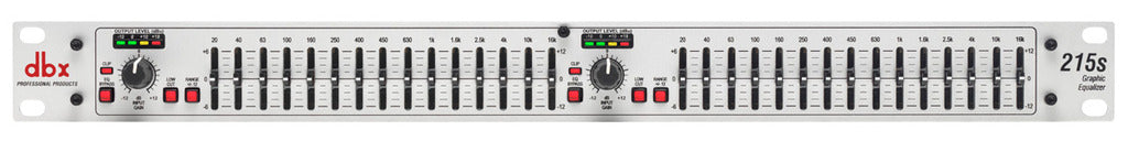 DBX 215S DUAL 15-BAND GRAPHIC EQUALIZER