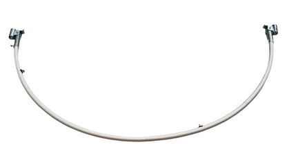 2m semicircle with upright brackets for pipe and drape