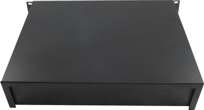 2RU 355mm  deep 19" Rack Mount Draw Equipment Cabinet Locking Lockable with removable dividers