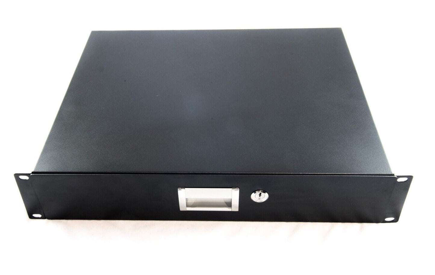 2RU 355mm  deep 19" Rack Mount Draw Equipment Cabinet Locking Lockable with removable dividers