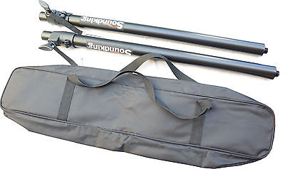 2x M20 Subwoofer / speaker extension rod / pole with bag - adjustable height