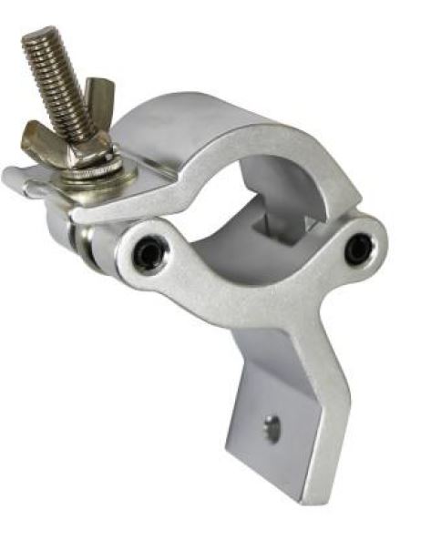 Aluminium wall / ceiling mount  bracket fits 48-51mm pipe 83deg SWL300g