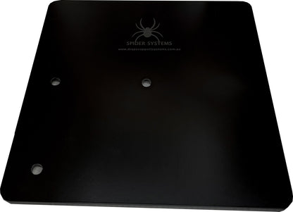 300mm x 300mm x 10mm Base plate with spigot for Pipe and Drape System
