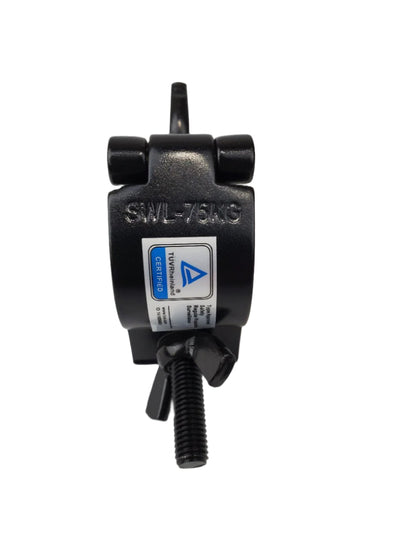 Clamp - BLACK Small coupler fits 32-35mm tubing / pipe TUV Load rated 75kg