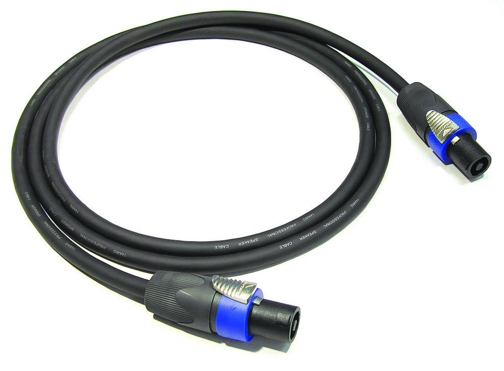 10m 4 Core 2.5mm Neutrik NL4FX Speakon to Speakon speaker Cable