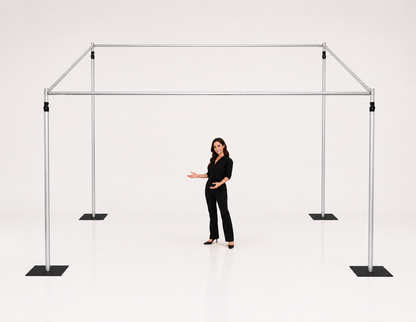 3m x 3m telescopic photobooth background stand kit support stand isolation booth 1.8-3m wide x 1.8-3m height