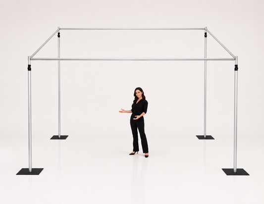 3m x 3m telescopic photobooth background stand kit support stand isolation booth 1.8-3m wide x 1.8-3m height
