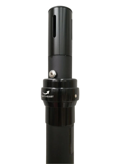 2.2m - 4m BLACK Pipe and Drape Telescopic upright - minimum height 2.2m - maximum height 4m