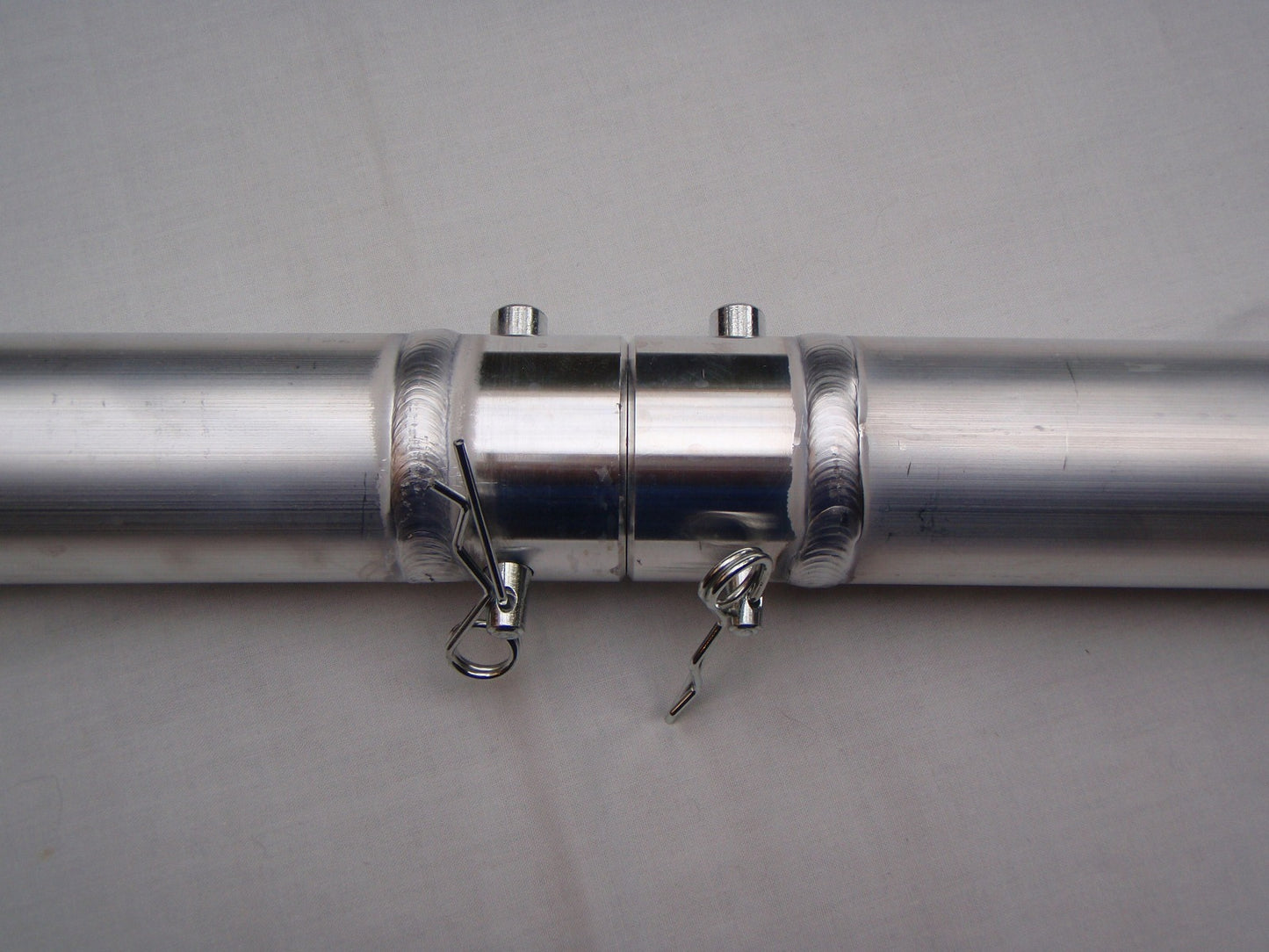 Aluminium 50mm pipe - 1.5m long with quick lock connector