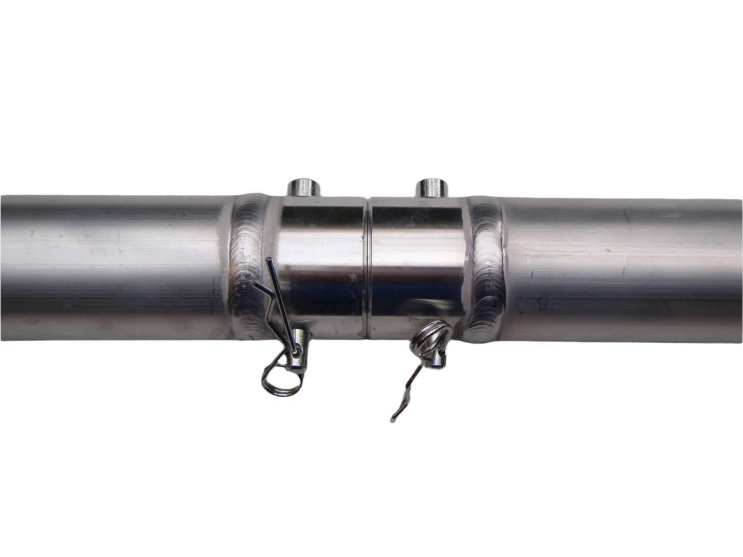 Aluminium 50mm pipe - 1m long with quick lock connector