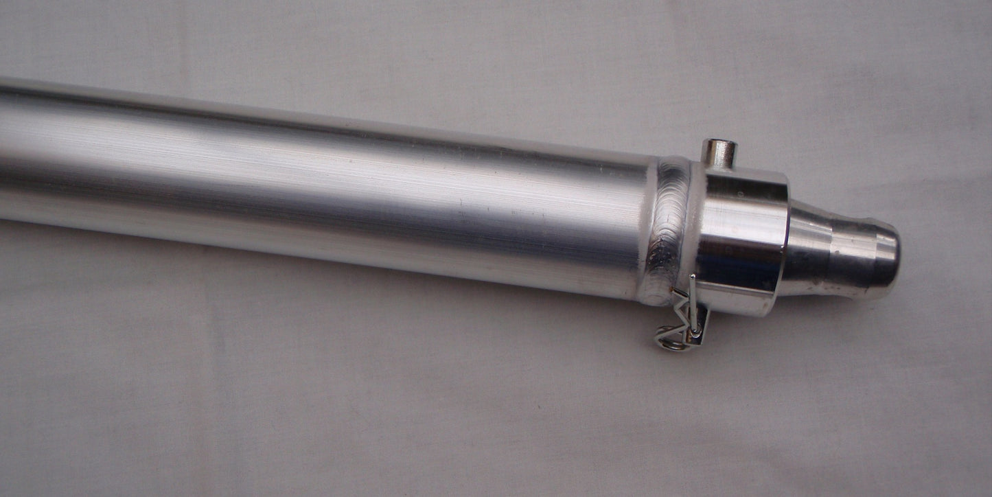 Aluminium 50mm pipe - 1.5m long with quick lock connector