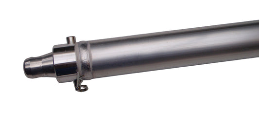 PACK OF 4 - 2m Aluminium 50mm pipes - includes quick lock connectors